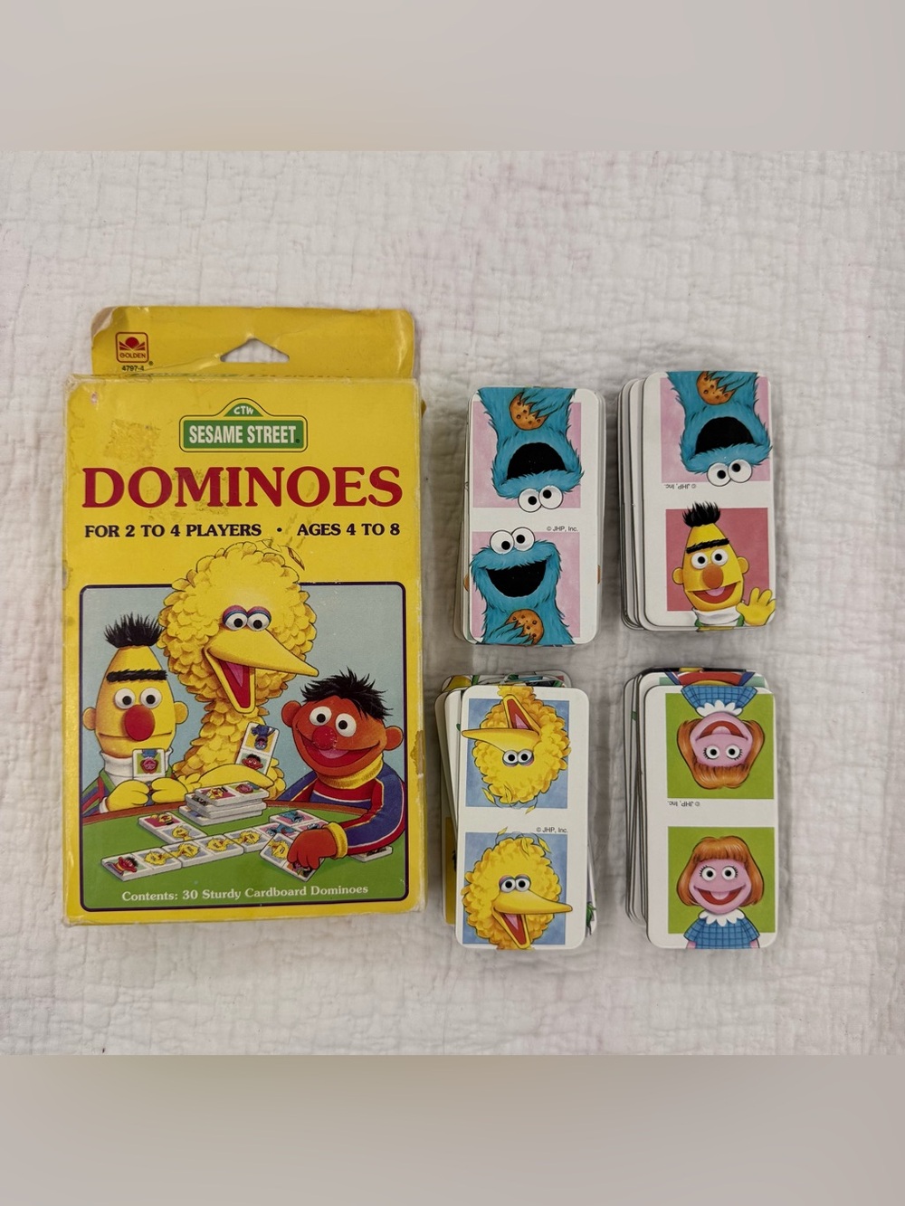 Sesame Street Yellow Dominoes Game - Kids Home Game